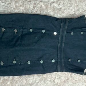 Stylish Denim Dress with Button Accents